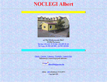 Tablet Screenshot of noclegialbert.pl